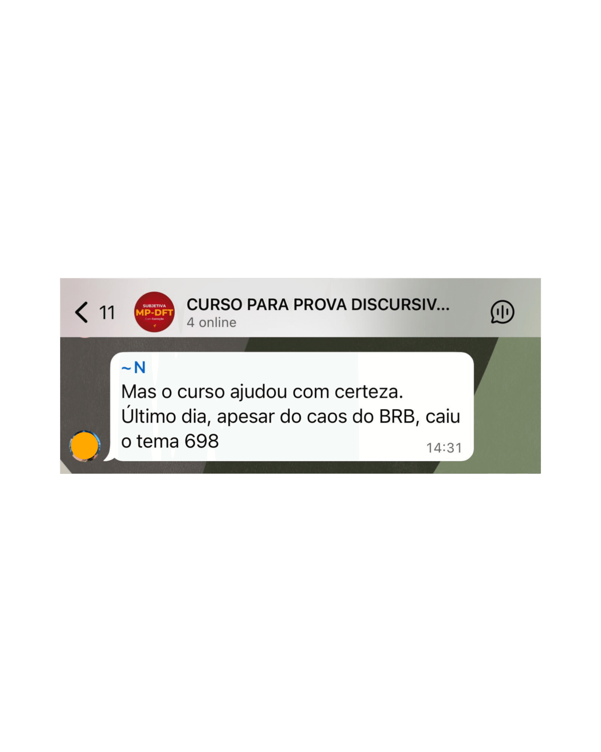 Depoimento 1