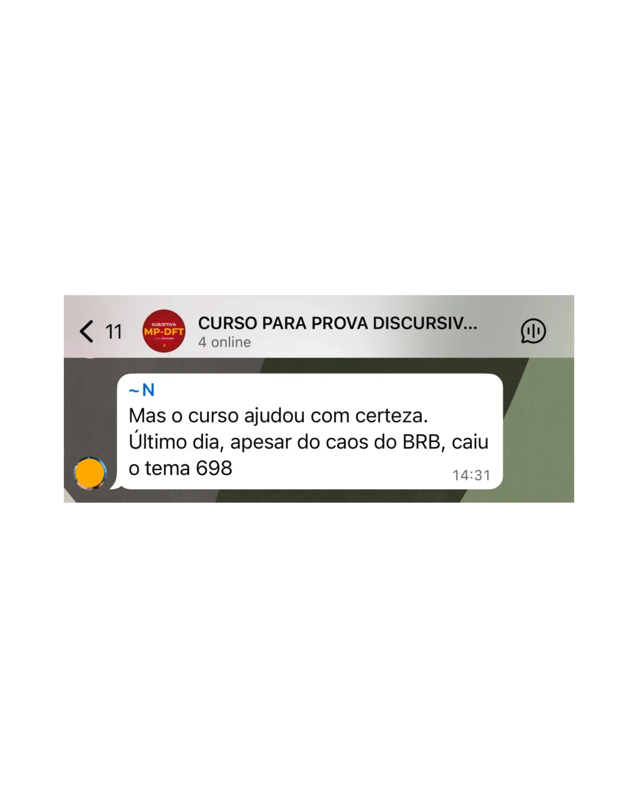 Depoimento 1
